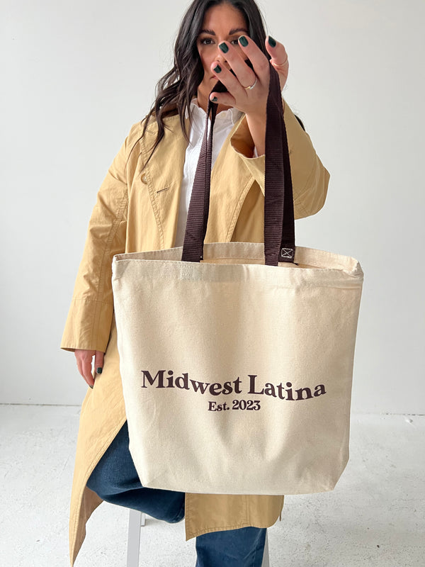 Chocolate brown tote