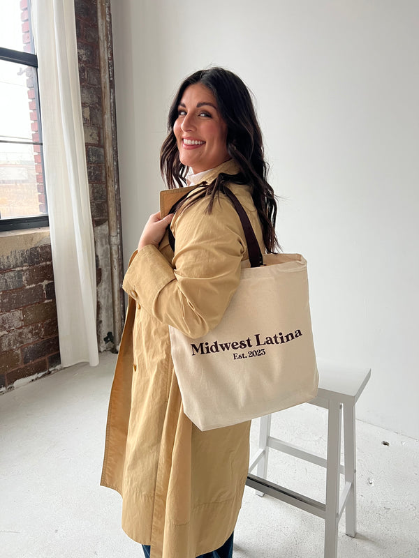 Chocolate brown tote