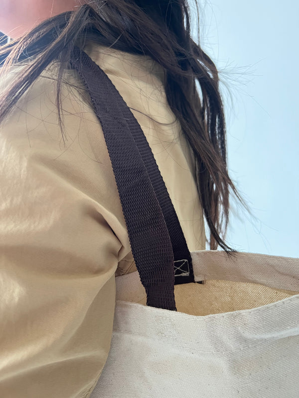 Chocolate brown tote