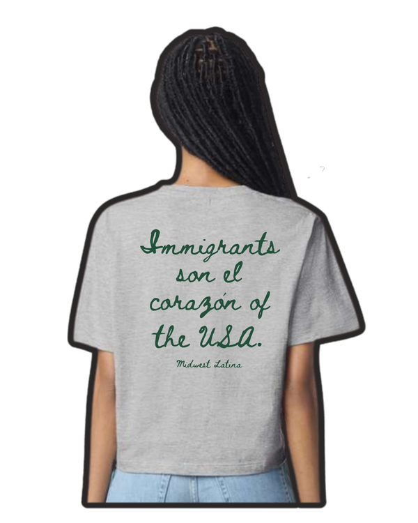 Immigrants son el corazón of the USA tee