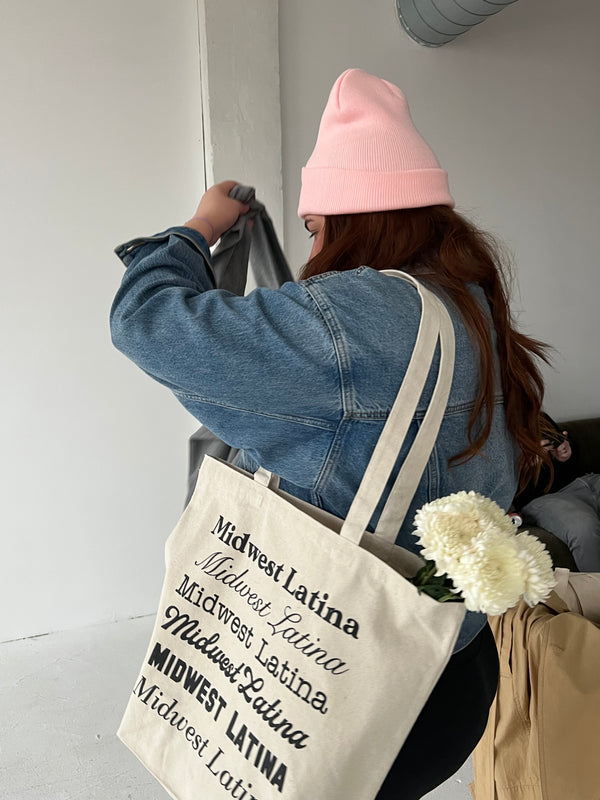 Multi logo tote