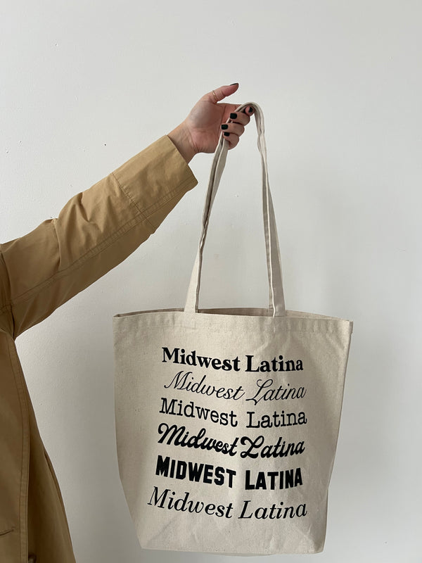 Multi logo tote