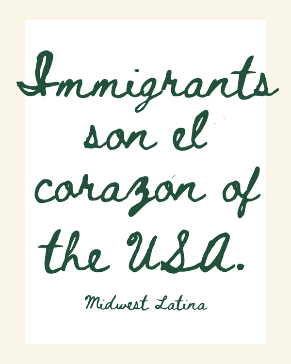 Immigrants son el corazón of the USA tee