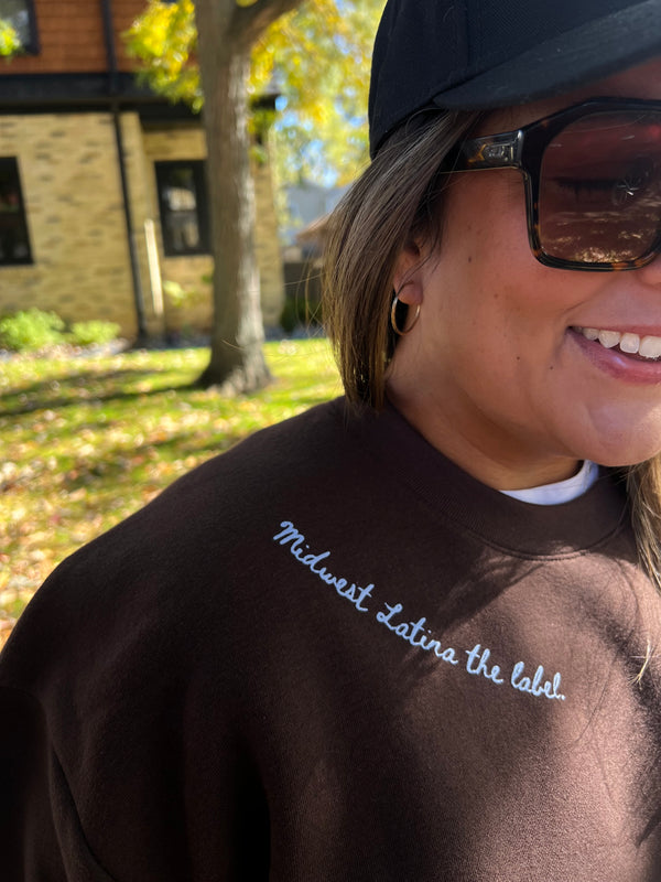 Lucky to be Latina crewneck