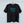 Black and teal logo tee