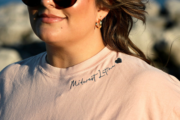 Embroidered Crop Tee <3